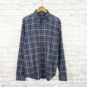 John Varvatos Men's Button up Shirt Blue purple check Size 2XL NWT